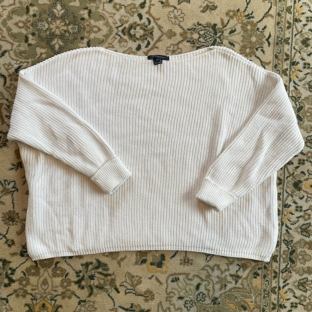 French Connection 100% Cotton Boxy Sweater